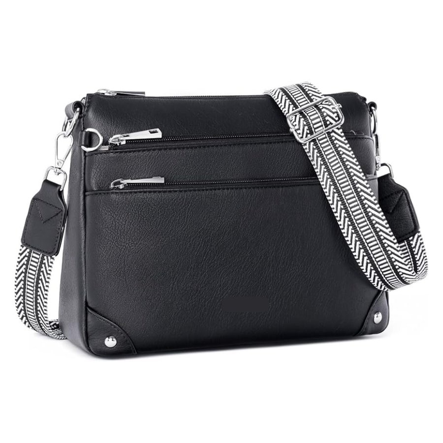Crossbody Bag For Women, RFID Vegan Leather Medium Purse