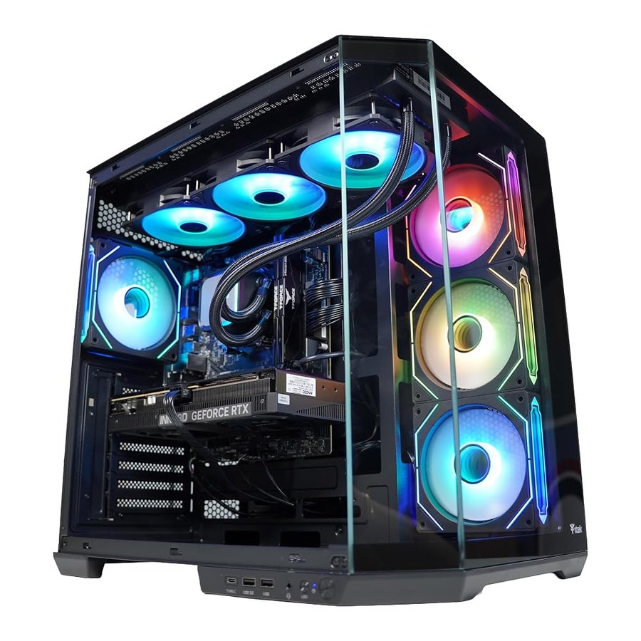 Golook PC Gaming Competitive - Ryzen 7 7800X3D / 16GB RAM / 1TB NVME M.2 / RTX 5060 8GB GDDR7 / B650 / 7 Ventole Raffreddamento - Computer Fisso