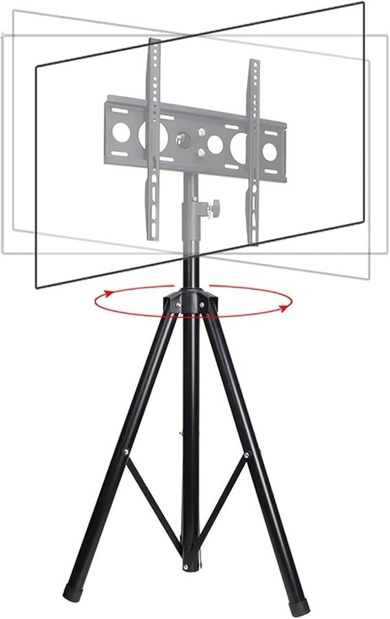 Treppiede portatile regolabile in altezza Supporto TV per 32 55 pollici LED LCD OLED TV piatto e curvo Display Piano TV Stand