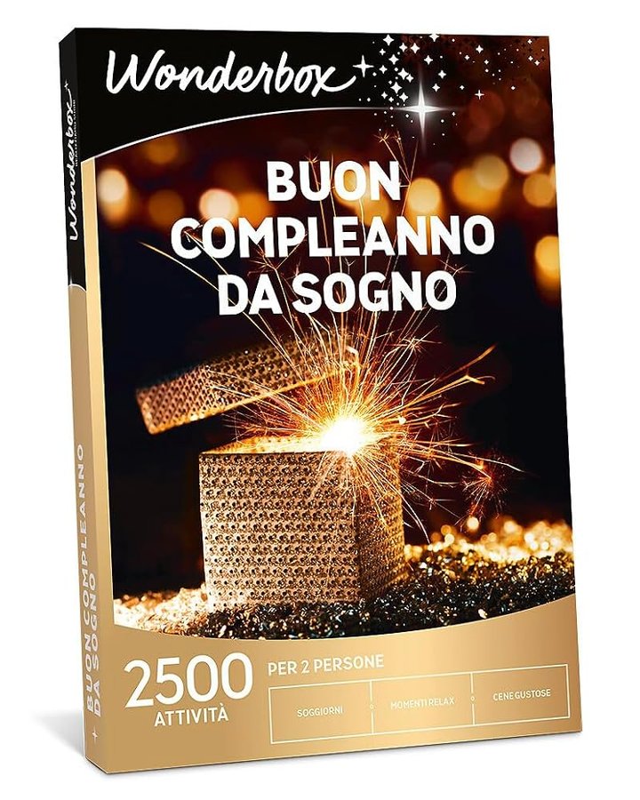 WONDERBOX - Cofanetto Regalo - Buon Compleanno da Sogno - per 2 Persone