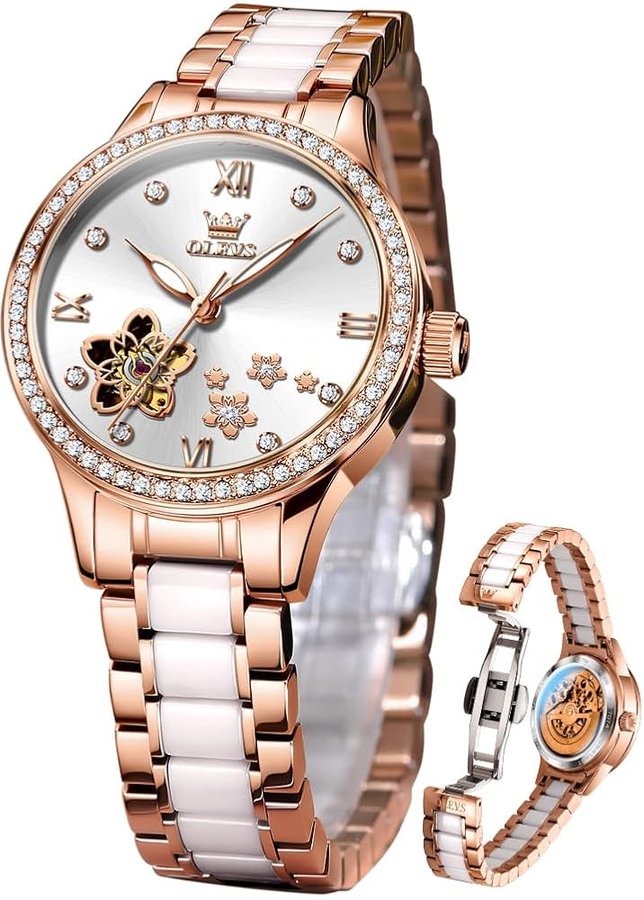 Orologio da polso da uomo, analogico, al quarzo, in acciaio inox, impermeabile, luminoso, con data, due tonalità, stile casual