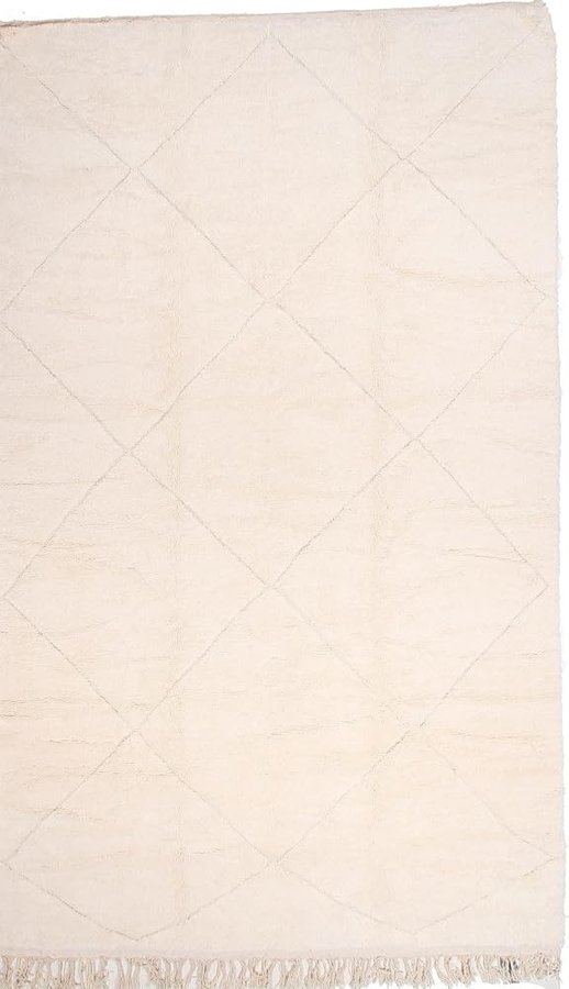 Berber Maroccan Beni Ourain 309x509 Annodato a mano Moderno Tappeto orientale Tappeto di design Tappeto In lana