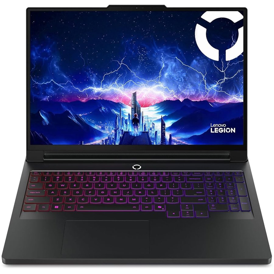 Lenovo Legion Pro 7i Gen 10, AI Gaming Laptop, Intel Ultra 9 275HX, 16" OLED 2.6K (2560x1600) 240Hz 500 nits, 64GB DDR5, 2TB SSD, NVIDIA RTX 5080, 5MP Camera E Shutter, Wi-Fi 7, Win 11 - Nero