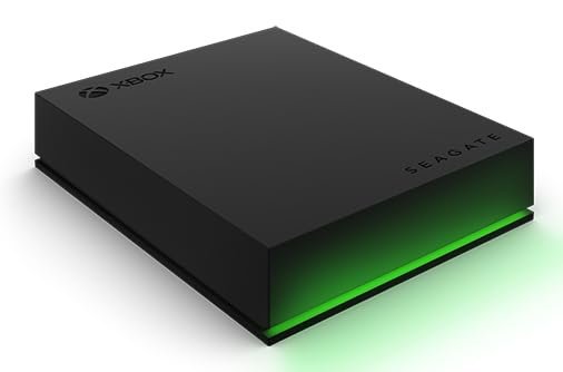 Xbox Game Drive, capacità di archiviazione di 5 TB, barra luminosa a LED, compatibile con Xbox Series X|S e Xbox One