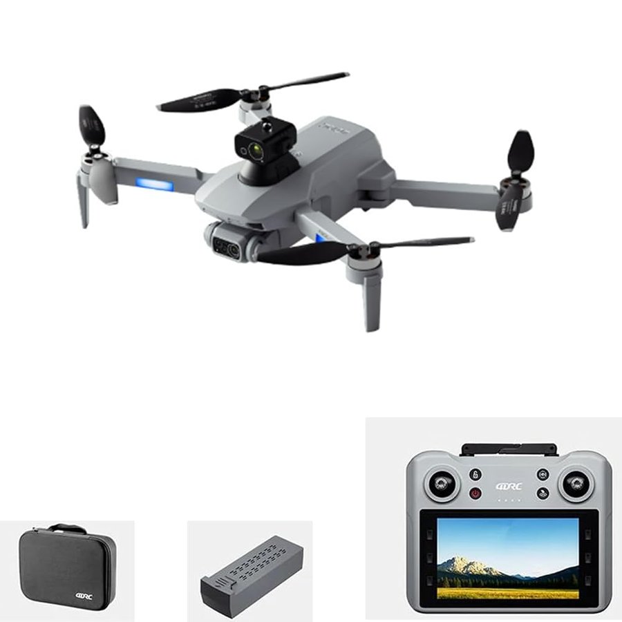 Dual Battery,Drone f8 Max GPS Professionale con Telecamera HD 5g WiFi FPV, Evita Gli Ostacoli con Un Grande Schermo e Telecomando quadricottero