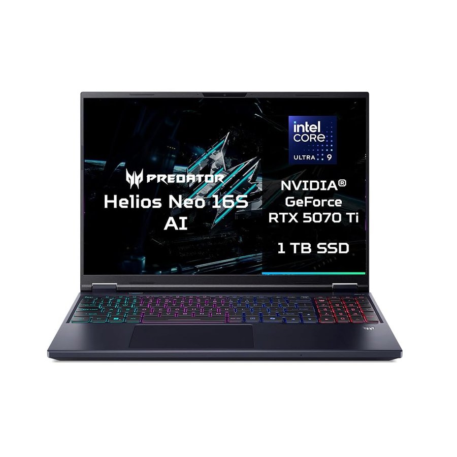 Acer Predator Helios Neo 16 AI | Notebook Gaming | Ultra 9 | RTX 5070 Ti