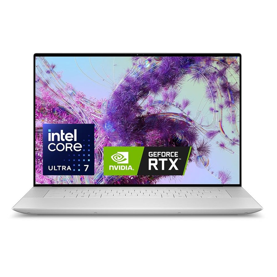 Dell XPS 16 (9640) Laptop Copilot+ 16,3'' FHD+ 120 Hz, Intel Core Ultra 7 155H, 16 GB RAM, 1 TB SSD, Nvidia GeForce RTX 4050, Windows 11 Pro, Tastiera retroilluminata QWERTY - Platino