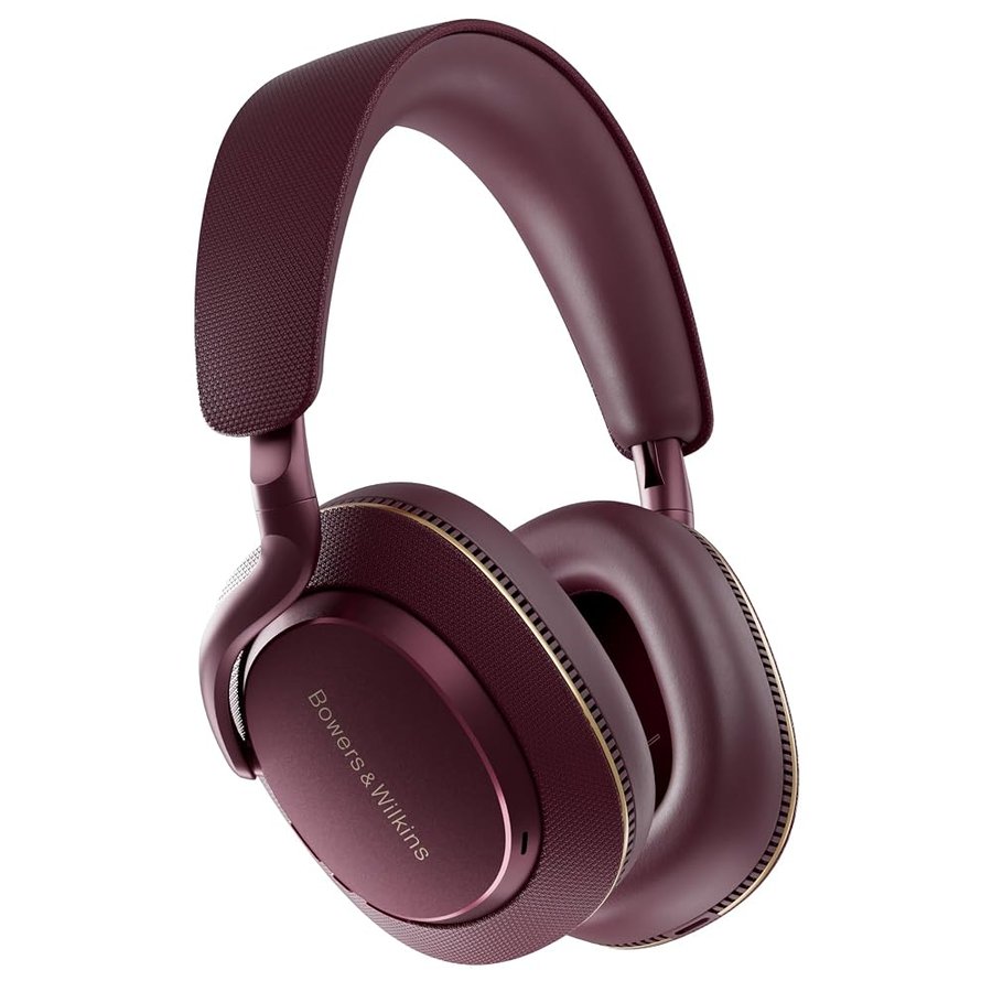 Bowers & Wilkins Px7 S3 Cuffie Wireless Over-Ear, Cancellazione Avanzata del Rumore, DSP 24-bit, aptX Lossless, Riproduzione 30 Ore, 8 Microfoni, Ricarica Rapida - Vintage Maroon