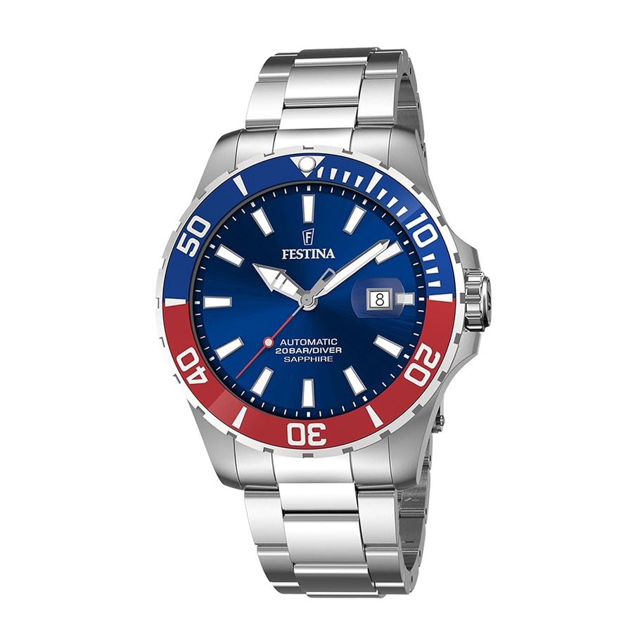 Orologio Automatico Uomo in Acciaio Inossidabile 316l Argentato