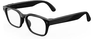 Meta Glasses, AI glasses Adventurer Standard, Nero, Transitions® grigie | Rettangolari, fotocamera 12 MP, video 3K, 6 microfoni, uomo/donna, regolabili, varie lenti, tech, occhiali da sole, Bluetooth