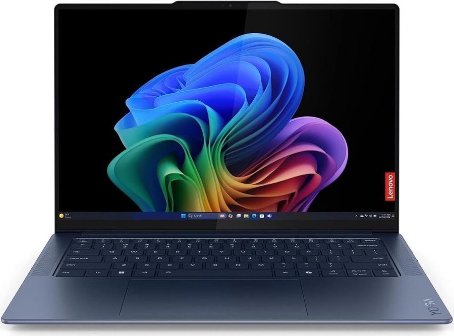 Lenovo Yoga Slim 7x Laptop con processore Snapdragon X Elite X1E-78-100, display 3K Touch OLED 1000nits da 14,5 pollici, memoria LPDDR5X-8448MT/s da 32 GB, SSD da 1 TB, 1080P FHD/IR Hybrid Cam, Wi-Fi