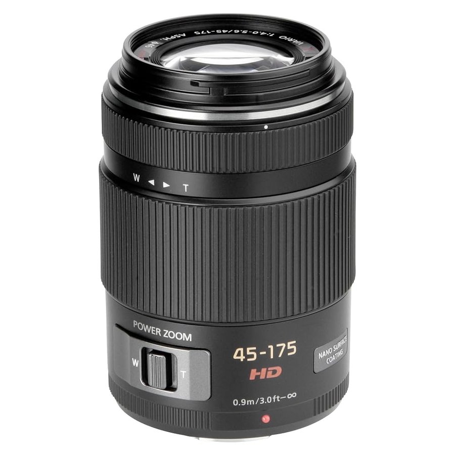 Panasonic H-PS45175E-K Obiettivo Power Zoom, 45-175 mm, Nero