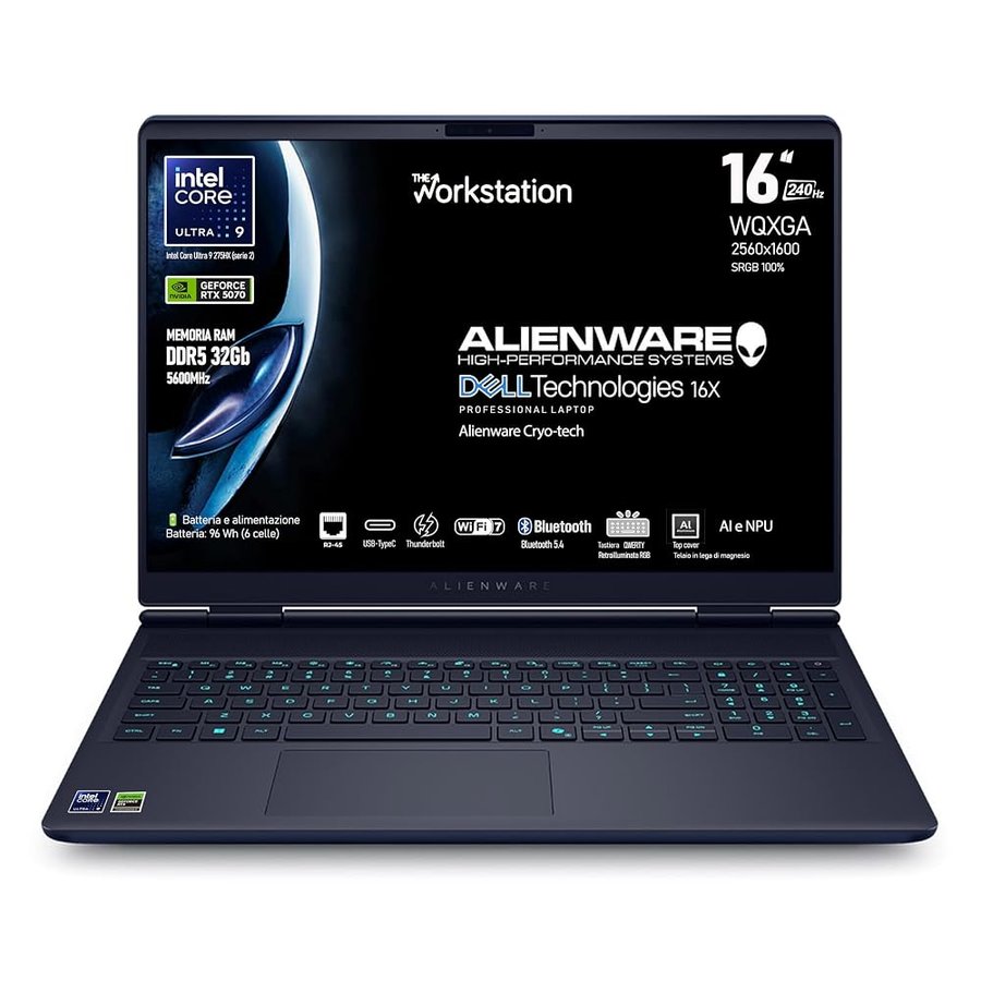 Dell Alienware 16x Aurora Laptop 16" WQXGA 240Hz Intel Core Ultra 9 275HX