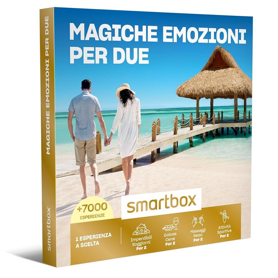 Smartbox - Cofanetto regalo Magiche Emozione3zioni per due - Idea regalo di coppia - Soggiorno o cena o relax o svago per 2 persone