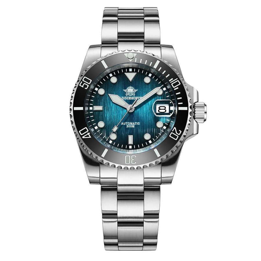 Orologio Diver Vetro Zaffiro Super Luminoso NH35/8215 Resistenza Allacqua 200 M 41 MM Orologio Subacqueo da Uomo