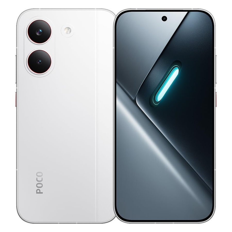 XIAOMI POCO X8 Pro Smartphone, 12 GB + 512 GB, 6500 mAh (Typical) Battery, Supporti 100 W Supercharge, 1.5 K 120 Hz Ultra-Bright AMOLED Display, Charger Not Included (White).