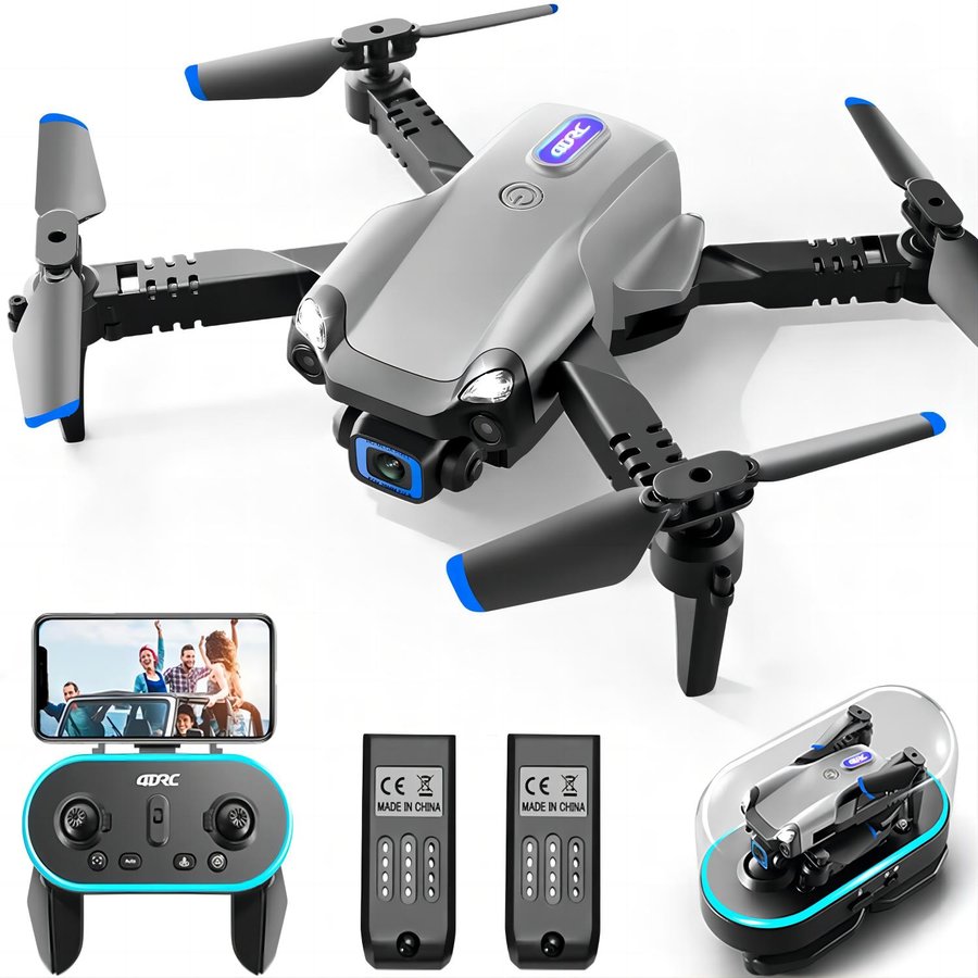 V20 RC Drone WIFI FPV 6K HD Dual Camera Gesture Photo Foldable Quadcopter 2 Battery,Suitable For Beginners.Logistics Is Randomly Sent By UPS, USPS,UNI,GOFO.