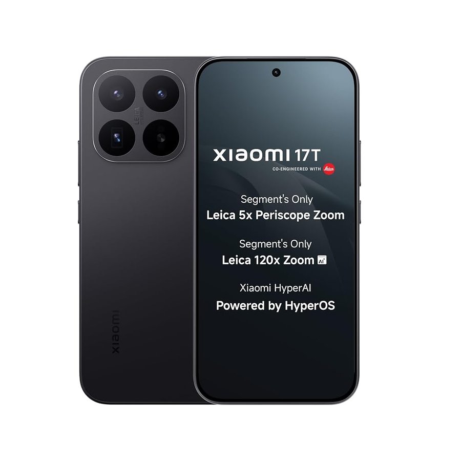 XIAOMI 17T (nero, 12 GB + 512 GB) | Fotocamere Leica Flagship | Ottica Leica UltraPure | Segmento Best Leica 5X Zoom ottico | Zoom IA di 120X | Schermo AMOLED da 16,74 cm (6,59 pollici) 120 Hz | 3500