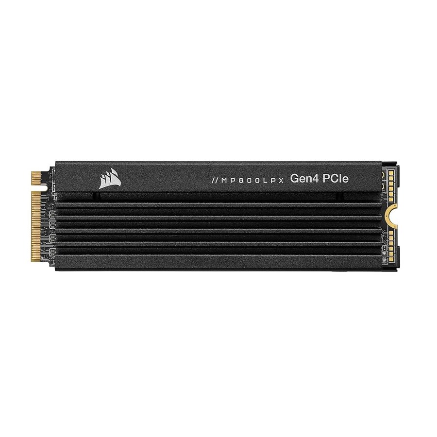Corsair MP600 PRO LPX 1TB M.2 PCIe NVMe Gen4 x 4 SSD, ottimizzata per PS5 (Fino a 7.100 MB/s in Lettura Sequenziale e 6.800 MB/s in Scrittura Sequenziale, TLC NAND 3D ad alta densità) Nero
