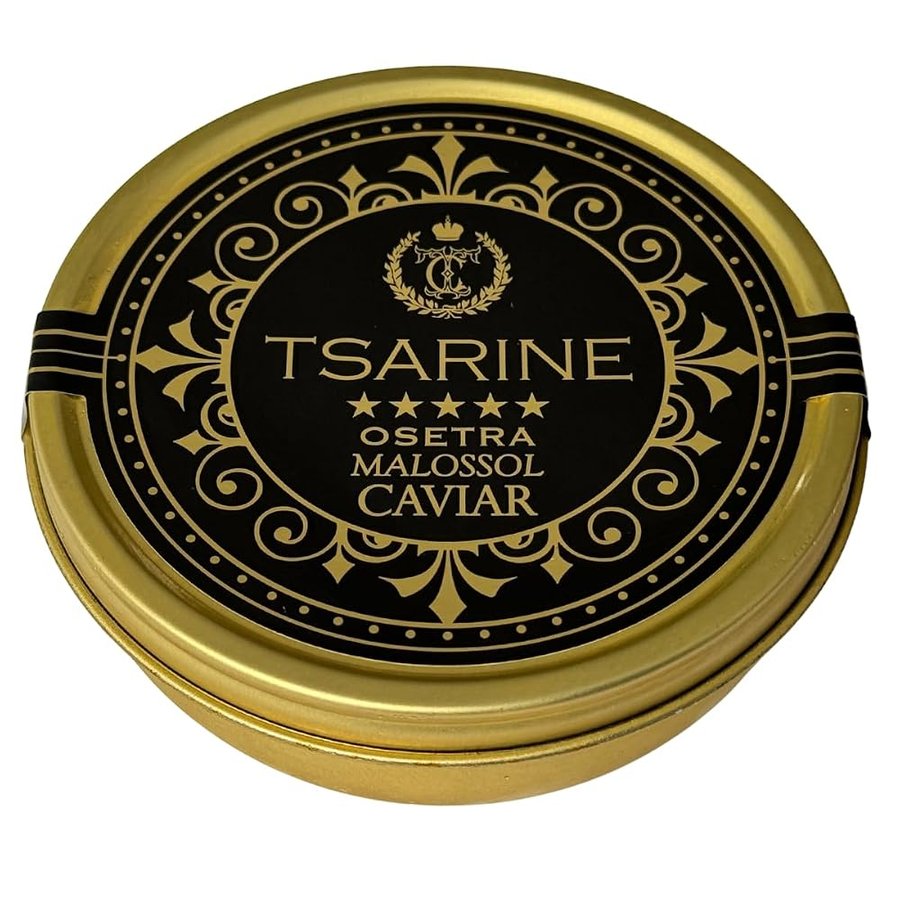 Caviale Nero 250g | Caviale di storione | Caviale di pesce | Caviale Malossol | Brand: Caviale TSARINE | Sapore delicato con un finale unico