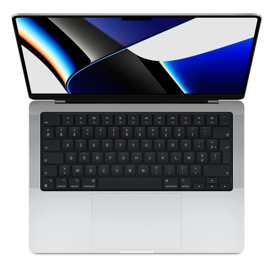 2021 Macbook Pro con Processore Apple M1 Pro (14-pollici, 16GB RAM, 512GB SSD di Memoria) (QWERTY Italian) Argento (Ricondizionato)