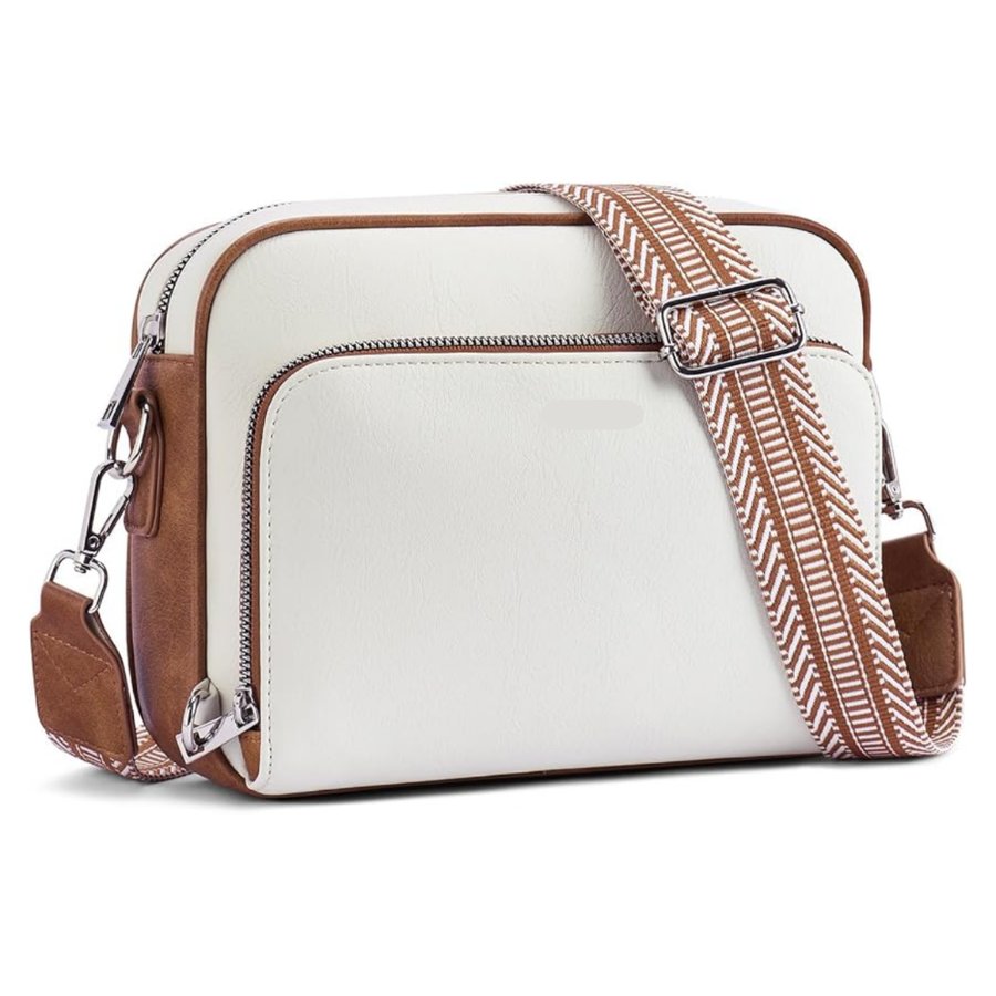 Crossbody Purses For Women Vegan Leather Travel Anti Theft Bags Guitar Strap Shoulder Purse With Built In Wallet