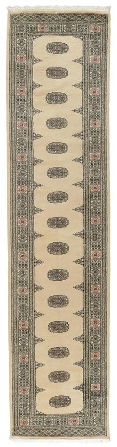 Pakistan Buchara 2ply 80x351 Annodato a mano Tappeto orientale Corridore Tappeto In lana Pakistan