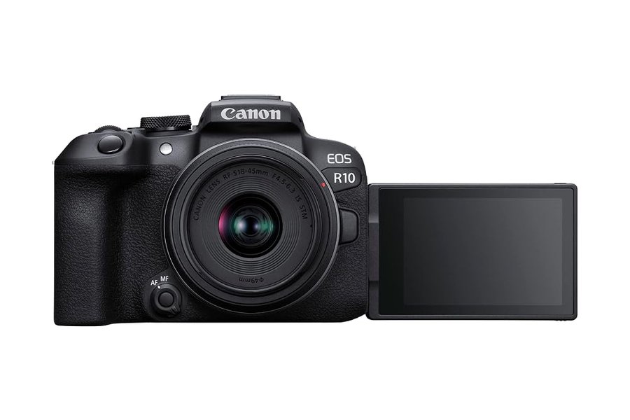 Canon EOS R10 Fotocamera Mirrorless APS-C 24.2MP + RF-S 18-45mm IS STM