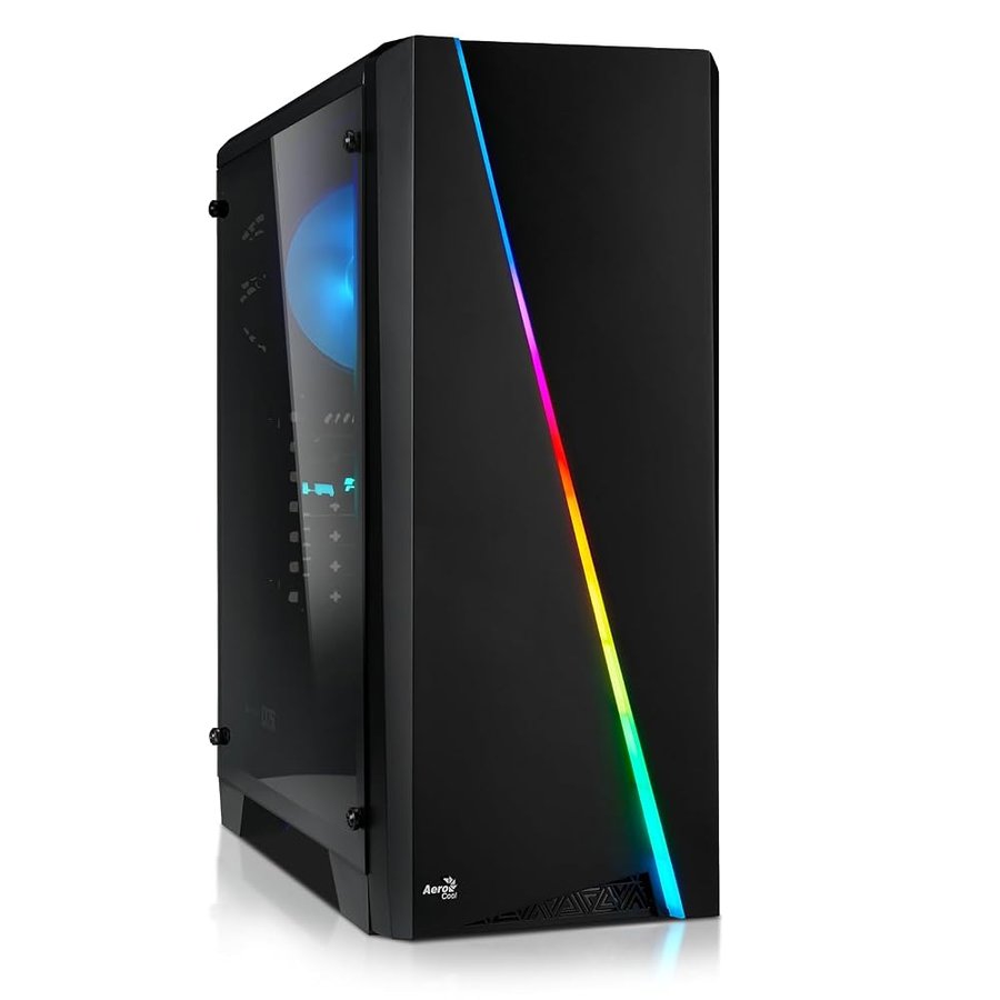 PC Gaming Ryzen 7 5700X, 32GB di RAM DDR4, SSD M.2 da 1TB, Nvidia RTX 5050 8GB, Windows 11 Pro