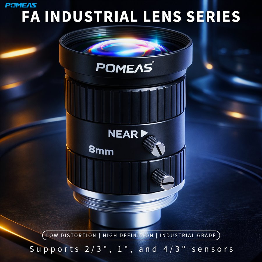 LFEHH-0828M 8mm F2.8 10MP Fixed Focal Length Machine Vision Lens For 2    3 Inch Industrial Cameras