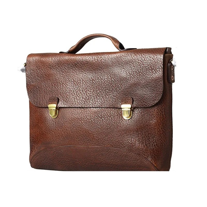 Men's Genuine Leather Handmade Retro Handbag