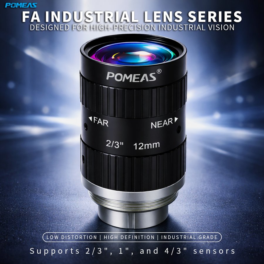 LFEHH-1228M 12mm F2.8 10MP Fixed Focal Length Machine Vision Lens For 2    3 Inch Industrial Cameras
