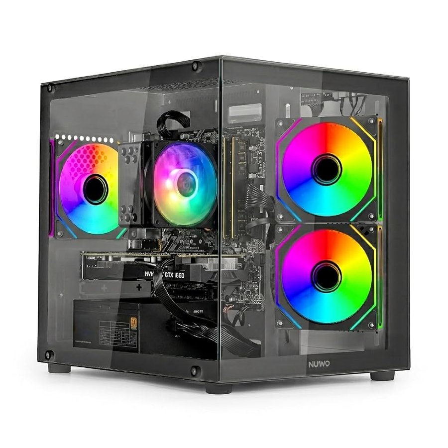 Keydo PC Gaming Ryzen 5 5500 | GTX 1660 Super 6GB GDDR6 | 16GB DDR4 | SSD 512GB | Windows 11 Pro | Pc Computer Fisso Completo Pronto all'Uso, GX-6