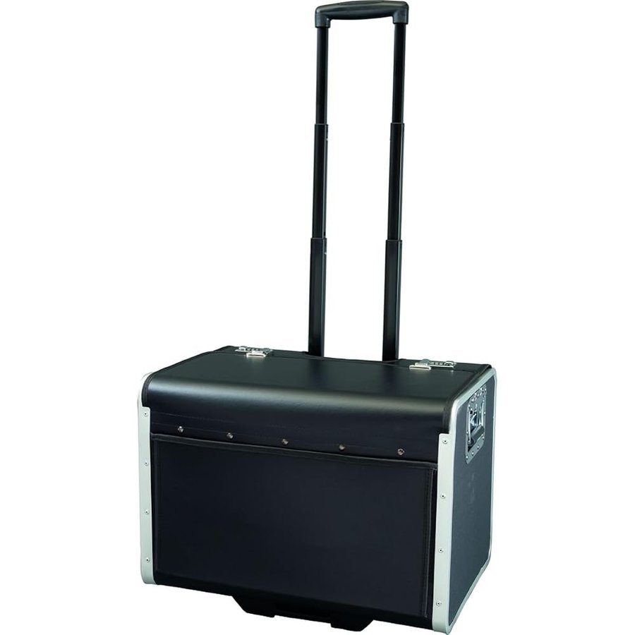 Trolley Parma in finta pelle, nero, ca. 37 x 53 x 37 cm, con 2 lucchetti TSA, Nero, 53 cm, Borsa ventiquattrore