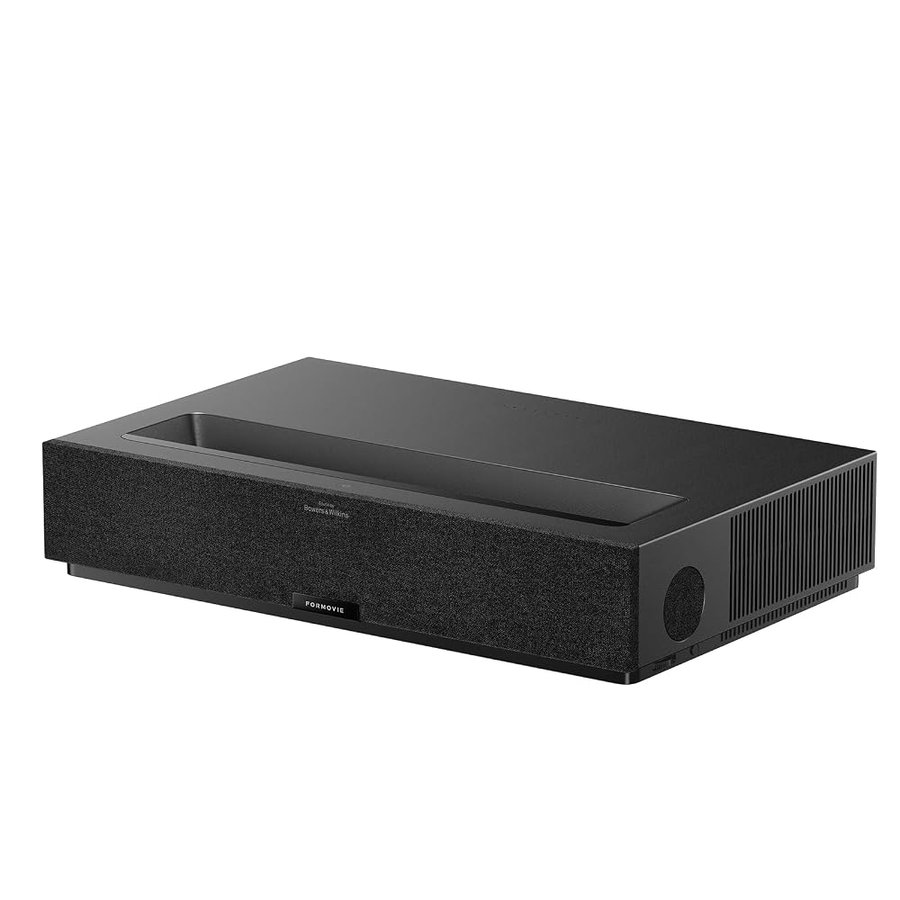Formovie Theater PREMIUM, Proiettore Ultra-Corto, Google TV Netflix Licenziato, 4K UHD ALPD Laser TV, 2200 ISO Lumen, Dolby 2x15W Bowers & Wilkins, 80-150", WiFi Bluetooth, Per Cinema Domestico