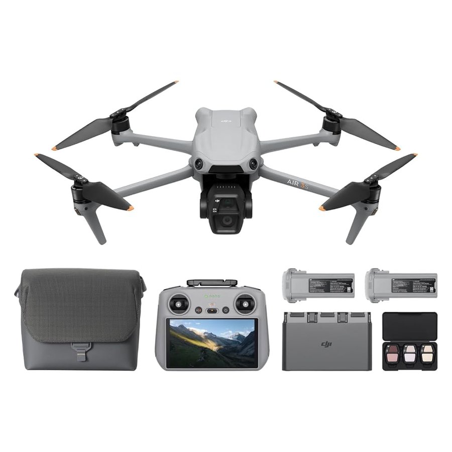 DJI Air 3S Combo Fly More (RC 2 con schermo), drone 4K
