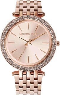 Orologio Darci per donna, Movimento al quarzo a tre lancette in oro rosa con cinturino in acciaio inossidabile