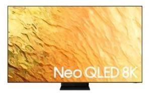 Samsung TV Neo QLED QE65QN800BT Smart TV Neo QLED 8K UHD, Alexa e Google Assistant integrati, DVB-T2, Colore Cornice Acciaio inossidabile/Colore Stand Nero (Sand Black), 65", 2022 (Ricondizionato)