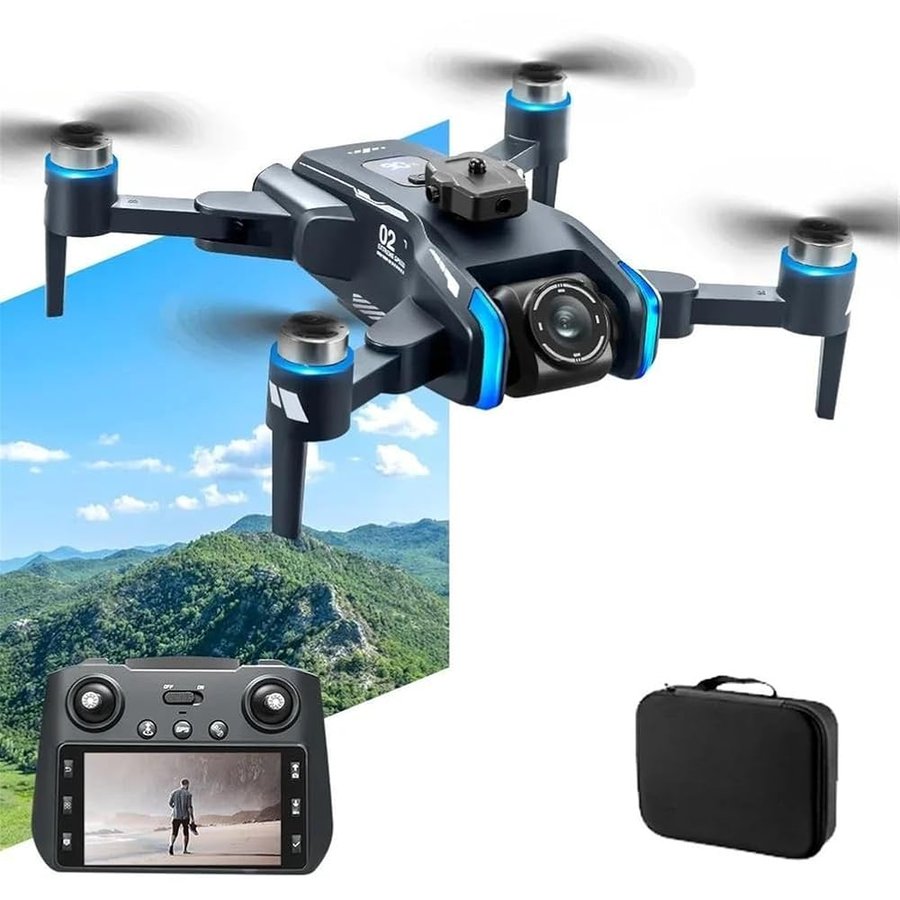 Dual Battery,Drone xt808 con GPS Controllato da Schermo, WiFi, Professionale, 8k HD, Doppia Telecamera, evitamento Ostacoli, quadricottero Pieghevole Senza spazzole