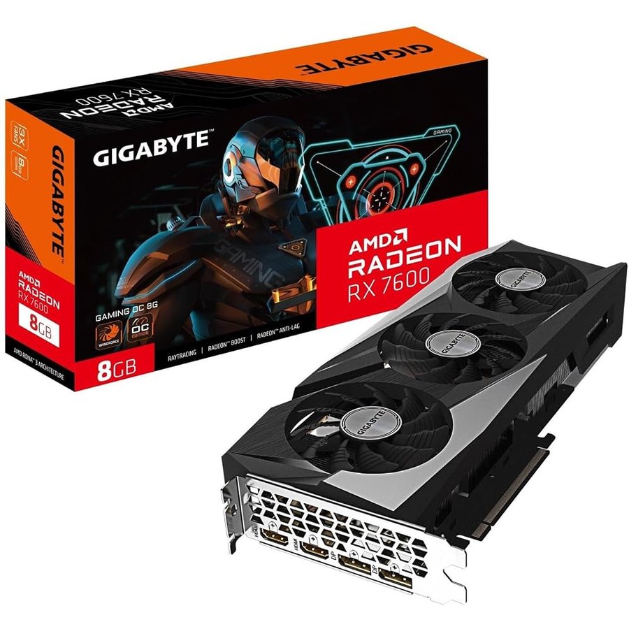 Gigabyte Radeon RX 7600 GAMING OC 8G AMD 8 Go GDDR6