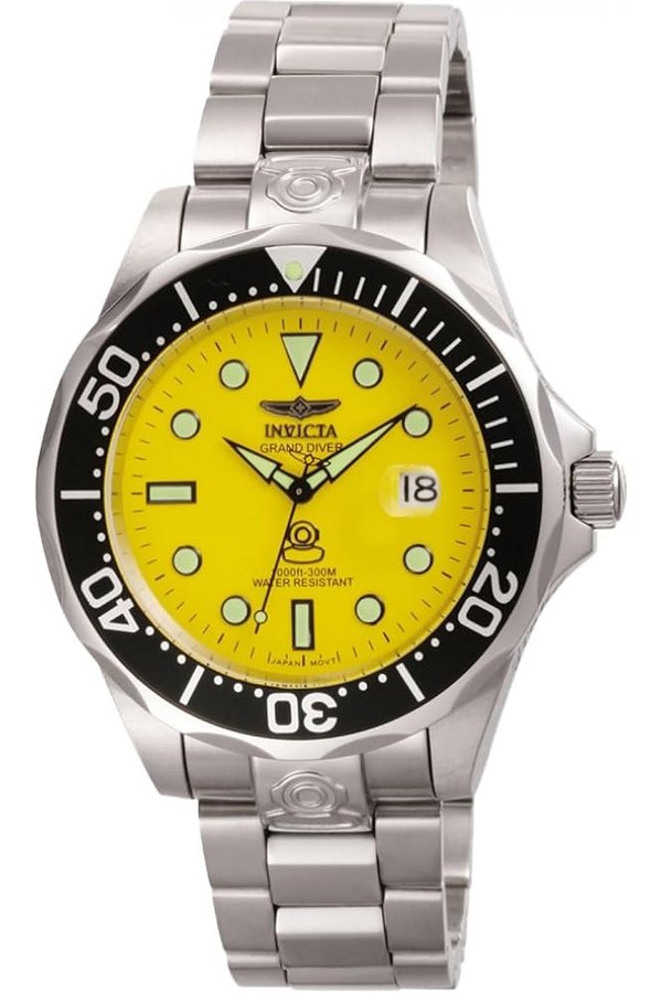 Pro Diver Orologio da Uomo in acciaio inossidabile con movimento Automatico - 47mm, Argento/Nero