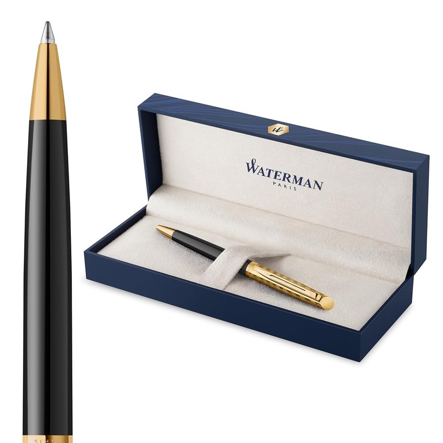 Waterman Hémisphère Penna a sfera | The Opera Collection | Nera e oro | Confezione regalo