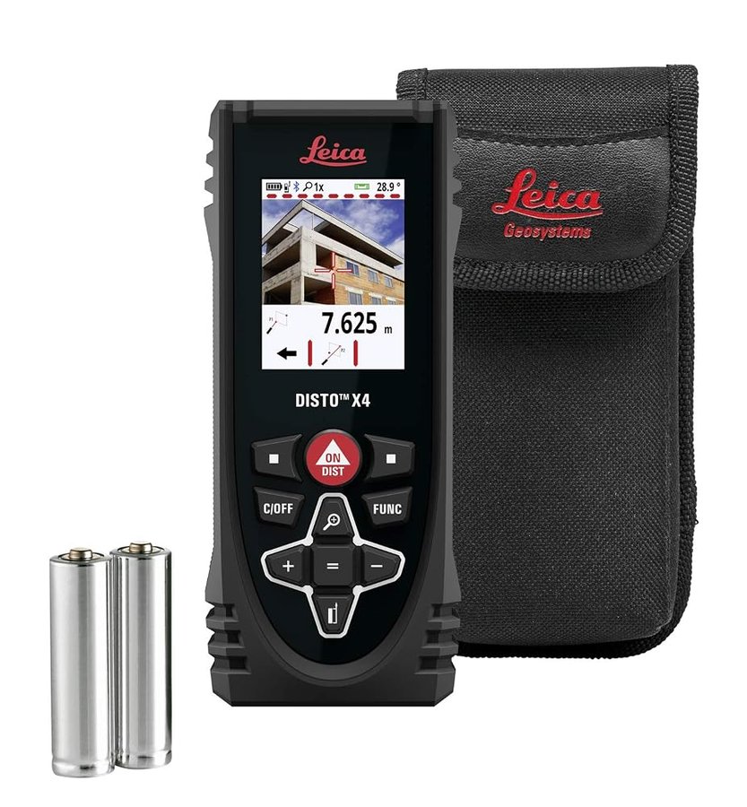 Leica DISTO X4 - Metro laser con camera digitale,Bluetooth,Portata 150m