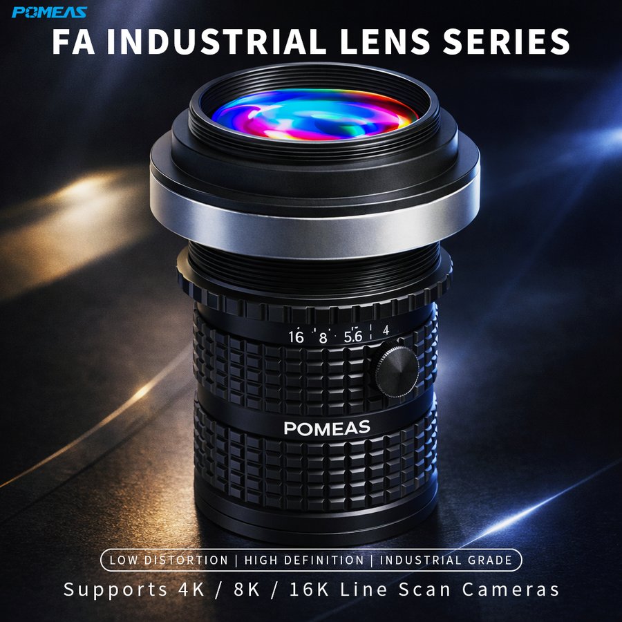 4K 35mm 0.15X 245mm WD Line Scan Lens F-Mount M42 High Resolution Machine Vision Lens For AOI Inspection