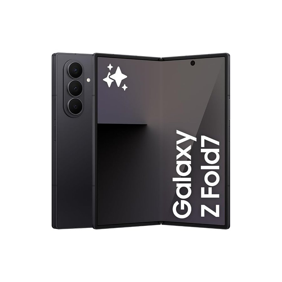 Samsung Galaxy Z Fold7, 256 GB, Jet Black (versione CAD e garanzia) - Smartphone AI, Snapdragon 8 Elite, 200 MP, display AMOLED dinamico pieghevole, multitasking con Galaxy AI