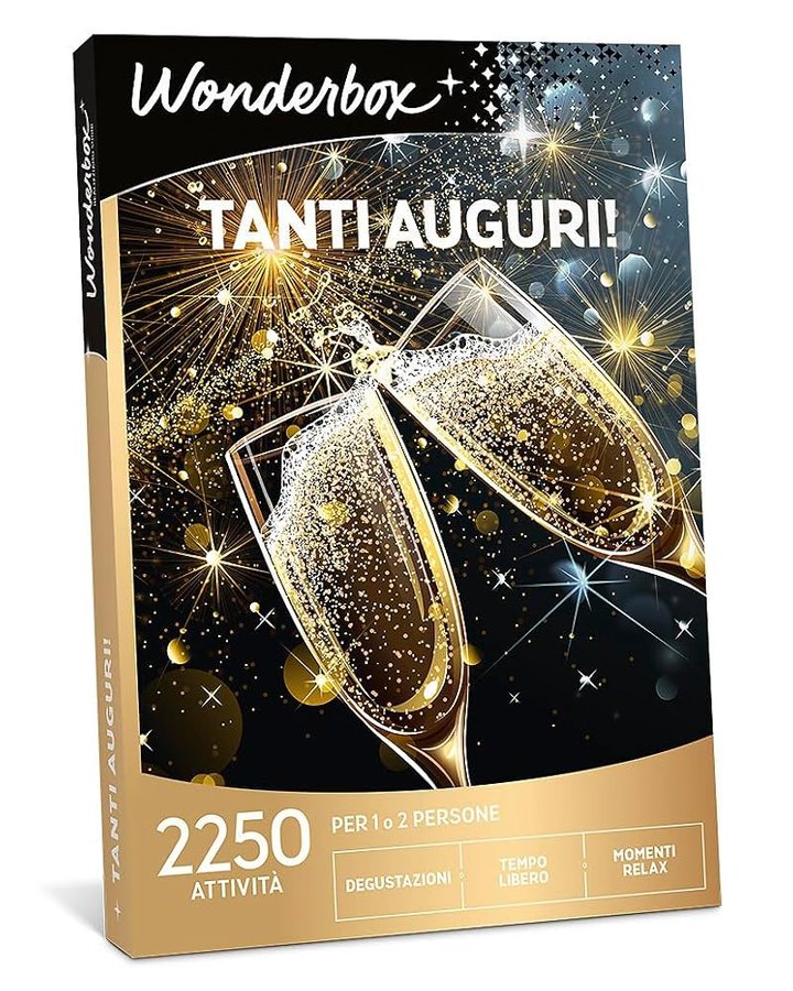 WONDERBOX - Cofanetto Regalo - Tanti Auguri! - per 1 o 2 Persone