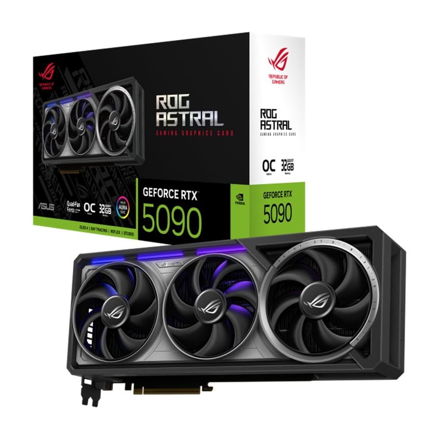 ASUS ROG ASTRAL RTX5090 OC, Scheda Grafica 32 GB GDDR7 NVIDIA GeForce, Nera
