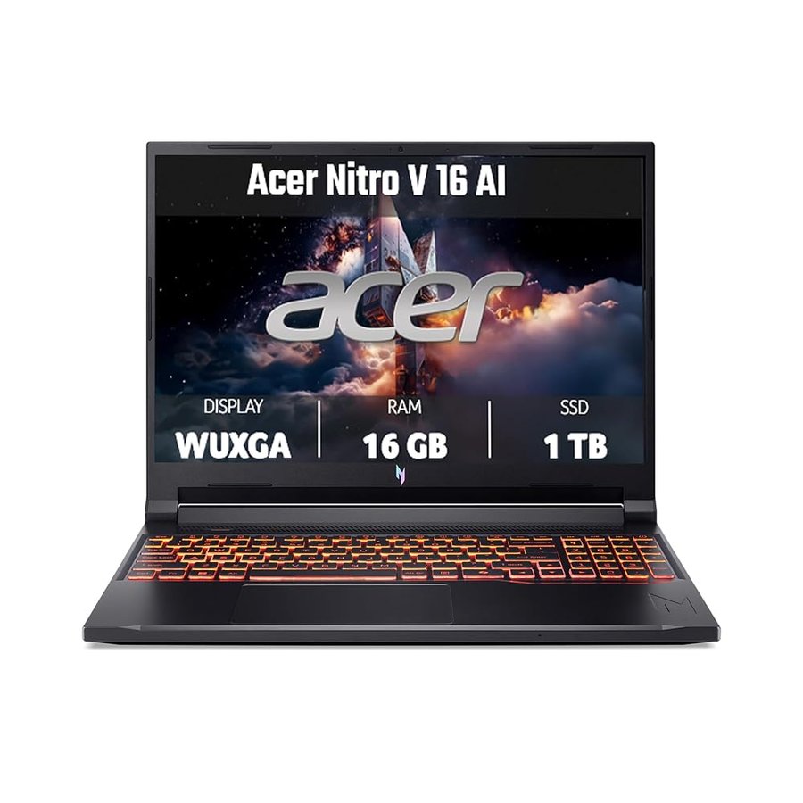 Acer Nitro V 16 AI | Notebook Gaming | Ryzen 7 | RTX 5060 | 16GB | 1TB | 16" WUXGA IPS 180 Hz | AMD Ryzen™ 7 260 | NVIDIA RTX 5060 | 16GB RAM | 1TB SSD | Windows 11 | Tastiera italiana QWERTY