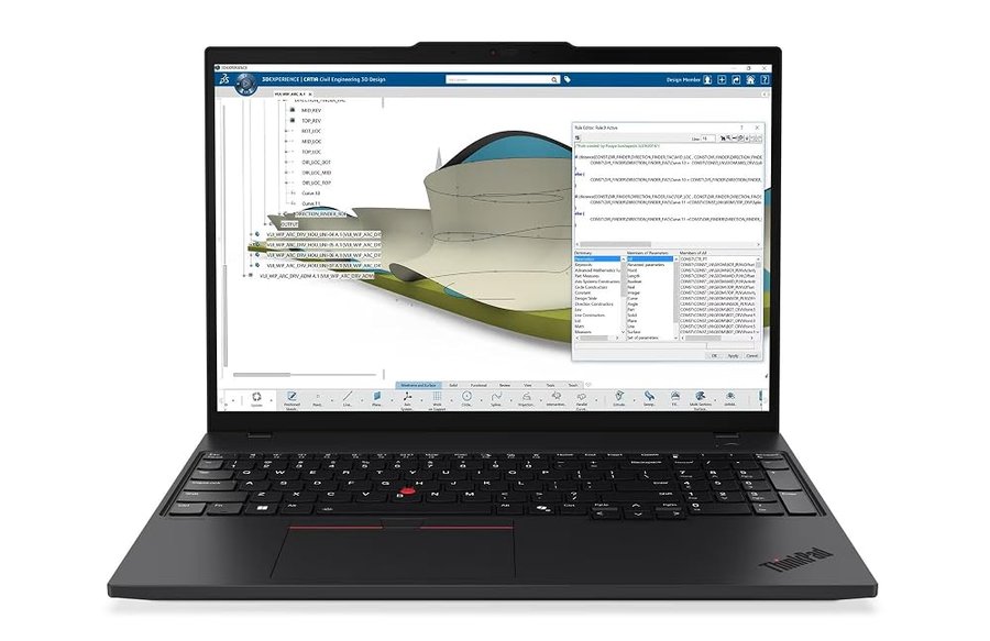Lenovo Laptop ThinkPad P16s Gen 4 con processore AMD Ryzen AI 7 PRO 350 e Copilot +, display touchscreen OLED WQUXGA da 16", memoria DDR5-5600MT da 32 GB, SSD da 1 TB, videocamera RGB+IR da 5 MP
