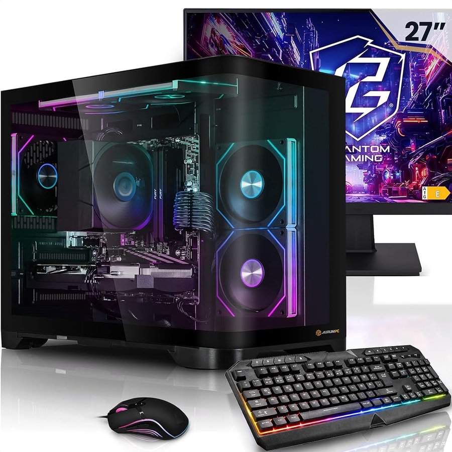 AURUMPC Completo PC Gaming R5 9600X-27 Schermo-RTX5060 8GB-1TB M.2 SSD